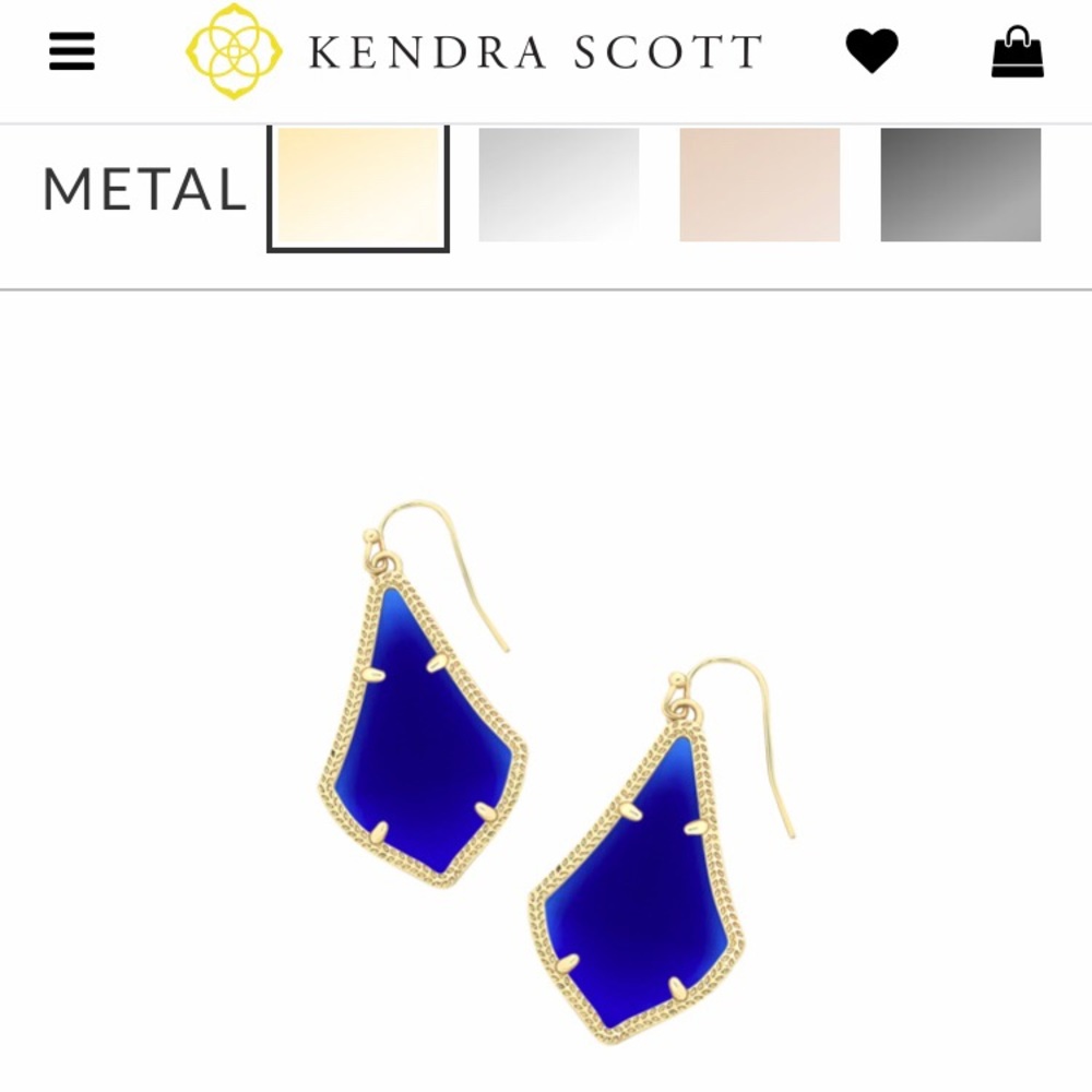 Kendra Scott “Alex” Earrings in cobalt